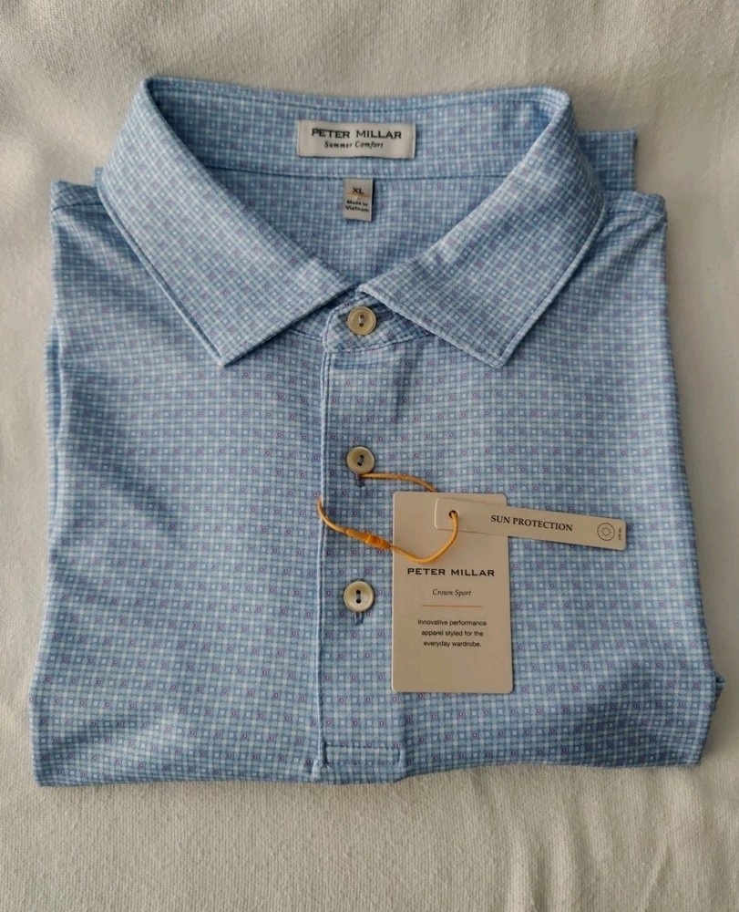 NWT XLARGE PETER MILLAR VEGA PERFORMANCE JERSEY Polo MSRP $115