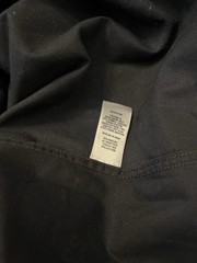 Express Mens Large Black Button Down Shirt Zipper Pocket Point Collar