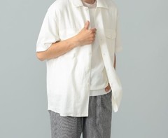 (ASK availability first) GUY ROVER / Double Pocket Short Sleeve Shirt new