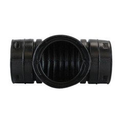 ADS 3 in. Singlewall Snap Tee HDPE Polyethylene Drain Pipe Fitting Black
