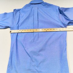 Brooks Brothers Blue Dress Shirt 14.5 32 Slim Fit Non Iron Point Collar