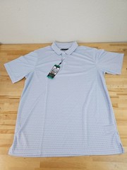 XL / X-LARGE – WHITE – Pebble Beach Men’s Dry-Luxe Short Sleeve Golf Polo Shirt