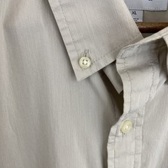 Saddlebred Comfort Flex Shirt Mens XL Beige Short Sleeve Button Down