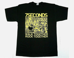 7 SECONDS T-shirt Punk Rock Band Adult Men’s Tee Black 100% Cotton New