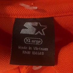 Starter Clemson Tigers Colorblock Polo Shirt XL Orange Purple Mesh Breathable