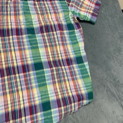 Lands’ End Traditional Fit Dress Shirt Mens XL 17-17.5 Multicolor Madras Plaid