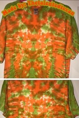 Hand-dyed Procion High-Quality Multi-Colored Tie Dye Short Sleeve Shirt Sz Large