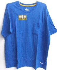 Berne Lightweight Performance Short Sleeve Pocket T-Shirt. Berne BSM38 Royal B