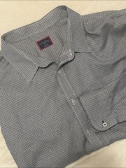 UNTUCKit Ansellmo Black Gray Micro Houndstooth Button Down Shirt XXXL Regular