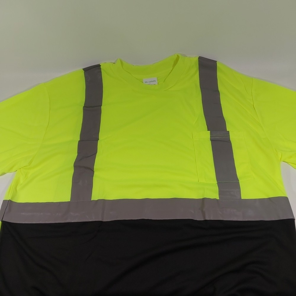 High Visibility Class 2 Reflective Road Work Construction Hi Vis Safety T Shirt