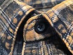 Citron Santa Monica Rustic Plaid Button-up L/S Flannel Overshirt SZ Small