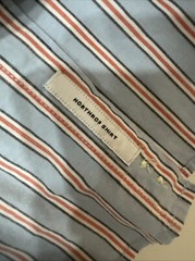 Goodfellow & CO Northrop Button Down Shirt Light Blue Red White Striped Large