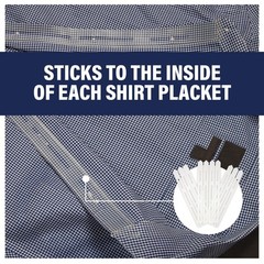 Chrome Cherry CollarLift | Adhesive Placket Collar Stays for Men’s Dress Shir…