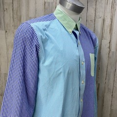 CHAPS Easy Care Button down Lightweight Check Multiple Color Size Large X8
