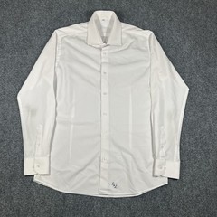 State & Liberty Stretch Performance Long Sleeve Shirt Button Large Mens White