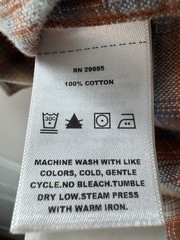 Pendleton Men’s Wyatt Snap Plaid Shirt Orange And Blue Sz L100% Cotton