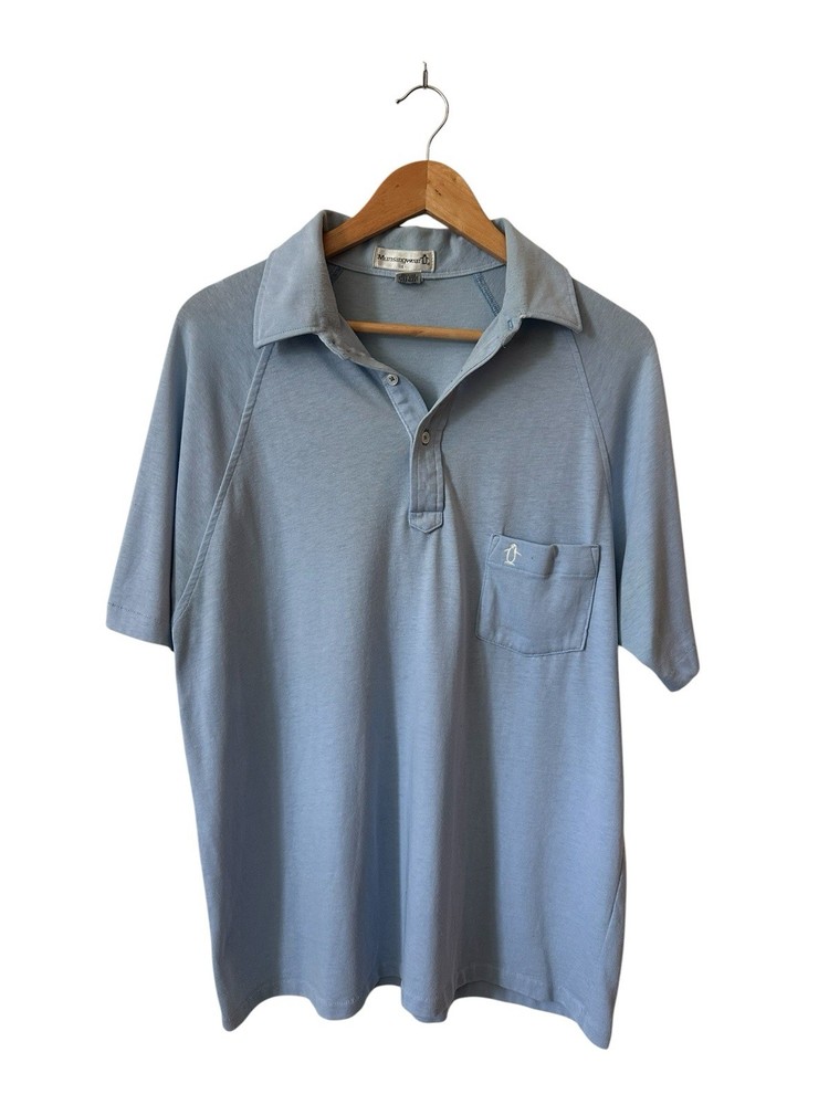 Vintage Munsingwear Polo Shirt Men’s Large Blue USA