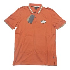 Boss Hugo Boss Men’s Orange Parlay 194 Tipped Short Sleeve Polo Shirt (XL)