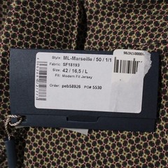 Emanuel Berg NWT Marseille Button Down Shirt Size 42 16.5 L Green/Blue/Multi