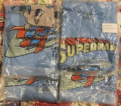 New Lot 4 Superman Funko Blue T Shirt DC Legion of Collectors Exclusive XL 2X 3X