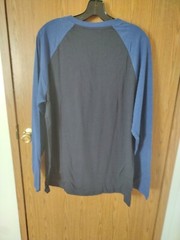 Hethcode New Men’s Blue Athletic Long Sleeve Shirt V Neck Size XL Slim Fit