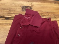 Under Armour Solid Marine Corp USMC Men’s Size Large Golf Polo Shirt Burgundy
