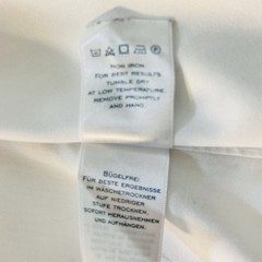 Charles Tyrwhitt White Dress Shirt Mens 20 / 37 Button Up Classic Fit Non Iron