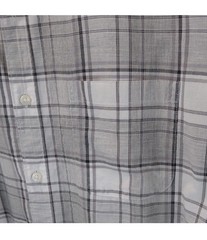 J Crew Men’s Long Sleeves Button Down Shirt, 100% Cotton Gray Plate, Size L ￼