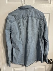 Men’s Levi Strauss Authentics Light Denim Color Long Sleeve Snap Button Shirt