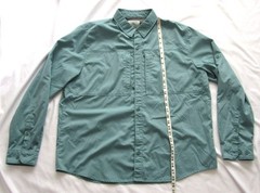 Men’s LL Bean Front Button Polyester/Nylon Long Sleeve Shirt Sz XL (MT56)