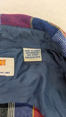 Catamount Trail Vintage Flannel Button-Up Shirt Size L Blue Red Plaid