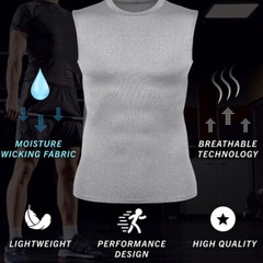 Men’s Cool Dry Compression Base Layer Tank Top Sports Running Basketball Workout
