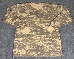 Rothco Mens Digital Camo Tan Camoflauge Hunting Long Sleeve Skater T-Shirt-