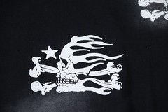 Authentic* Hellstar Cartoon Logo Glitter Logo T-shirt Black