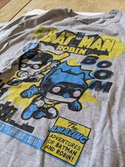 FUNKO Pop tees Batman and Robin comic cover size XL color gray