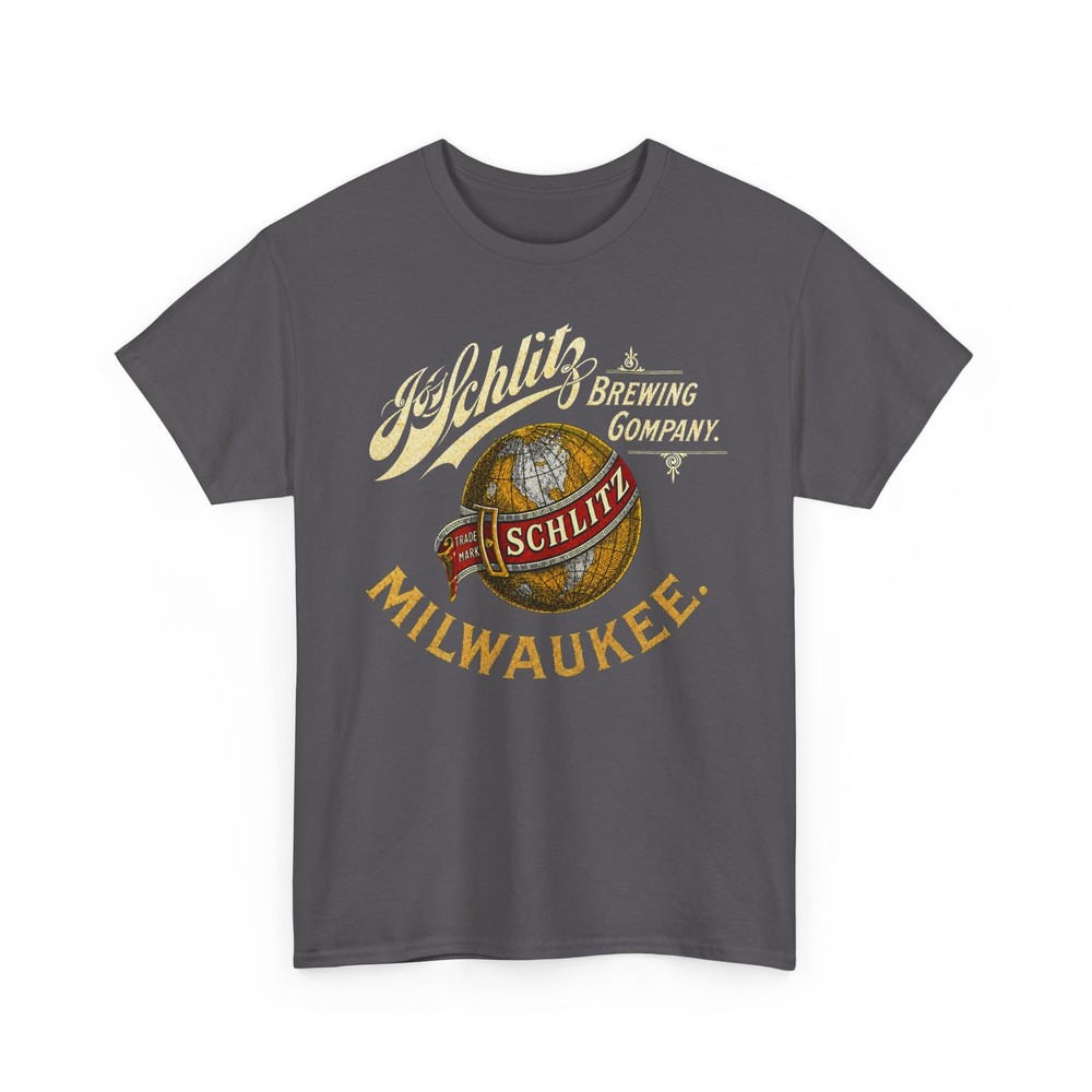Schlitz Brewing Milwaukee Globe Pre-Prohibition WI Beer Retro Breweriana T-Shirt