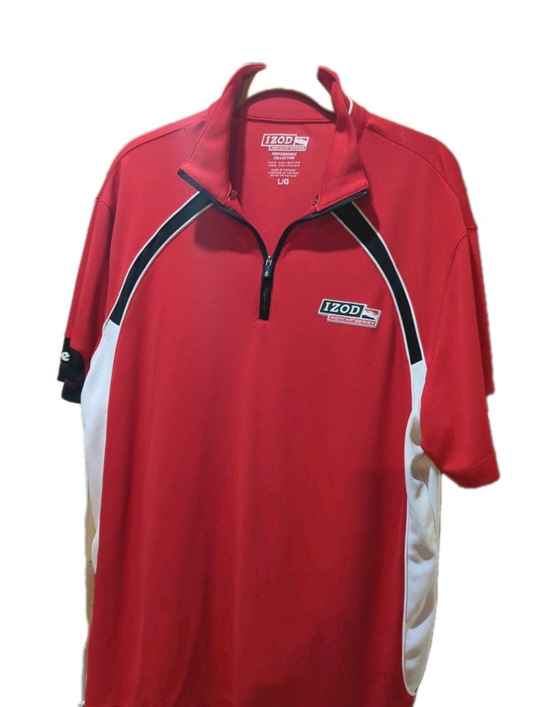 IZOD IndyCar Series Performance/Firestone Collection Polo Mens Large Shirt