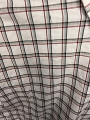 Van Heusen Flex Dress Shirt Button Down Long Sleeve White Plaid Size 2XLT