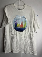 Spongebob Squarepants Patrick Fishbowl Graphic T Shirt Size XL White
