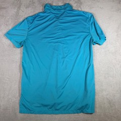 Polo Ralph Lauren Performance Mens Large Turquoise Blue Orange Pony Polo Shirt