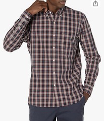 Goodthreads Red Plaid Button Down Sz XS Standard Fit Mens Long Sleeved