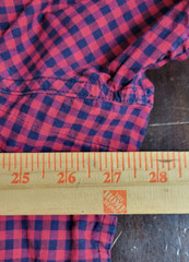 Walls Workers Flex Shirt Button Down Stretch Relaxed Fit Red Navy Mens XL/XXL?