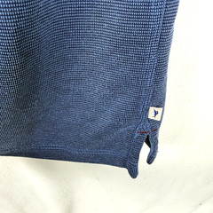 Tommy Bahama Polo Shirt Tencel Polyester Short Sleeve Blue Men’s Size L Comfort
