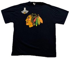 Chicago Blackhawks Stanley Cup Champions NHL T-Shirt Sz Large 2010 Player Names