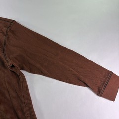 North River Shirt Mens XL Brown Thermal Waffle Knit Long Sleeve Casual Outdoors