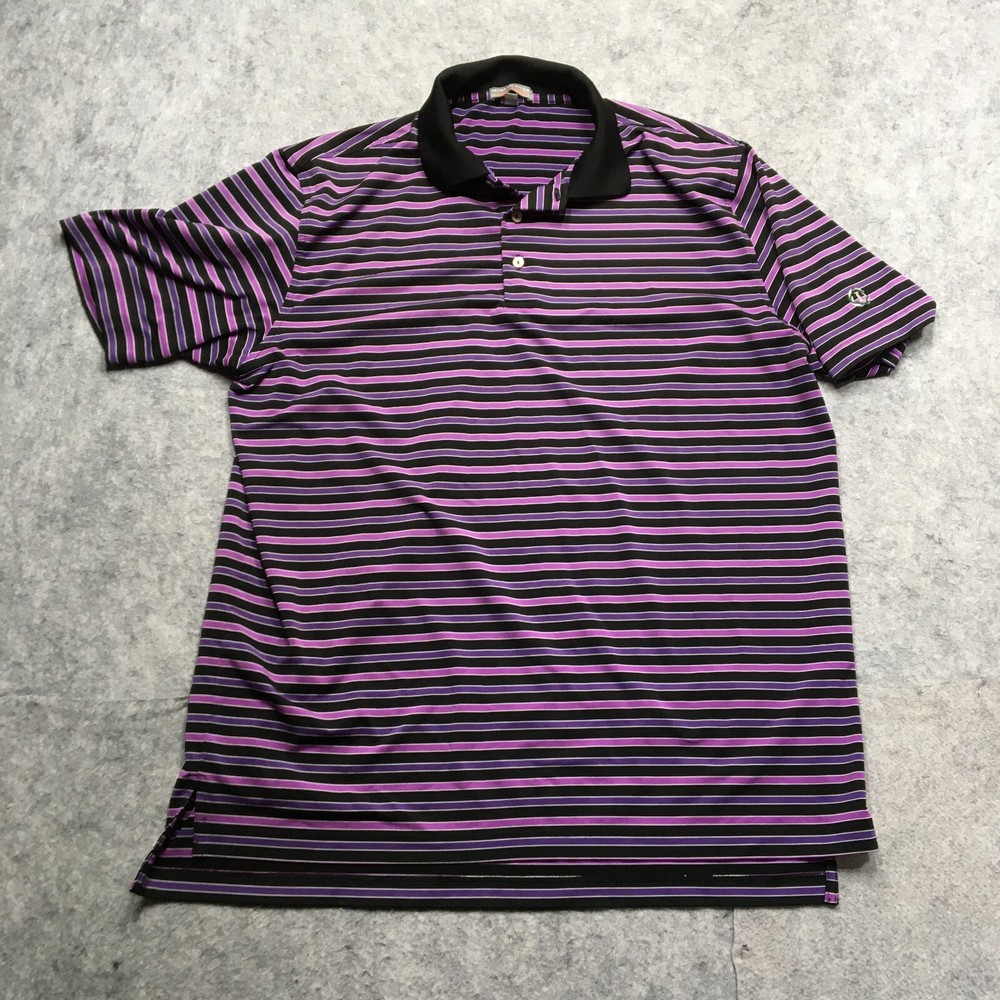 Peter Millar Summer Comfort US Open Championship Polo Mens L Purple Claret Jug