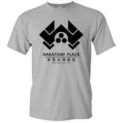 Nakatomi Plaza Corp Christmas Party Die Hard Logo Men’s Gray T-Shirt S-3XL