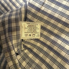Robert Talbott Estate Classic Men’s L Blue White Check Cotton Dress Shirt