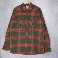 LL Bean Katahdin Performance Flannel Shirt Mens Large Tall Plaid Slightly Fitted