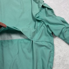 Magellan Fishing Shirt Mens 3XL Teal Houndstooth Aransas Pass Vented Wicking